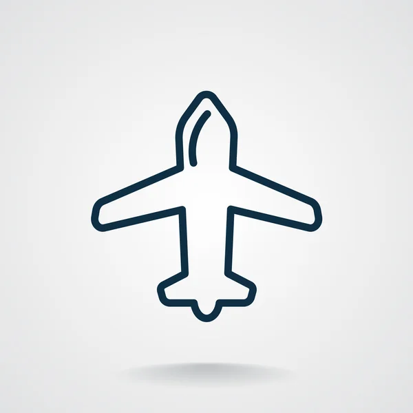 Icono web aeronave — Vector de stock