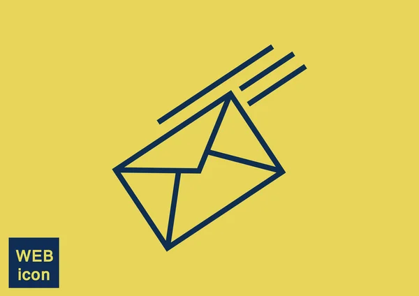 Eenvoudig overzicht Omslagillustratie, mail concept — Stockvector