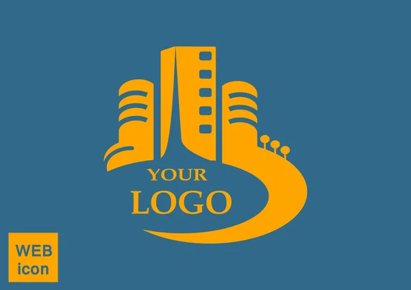 Logotipo de edificios urbanos para su empresa — Archivo Imágenes Vectoriales