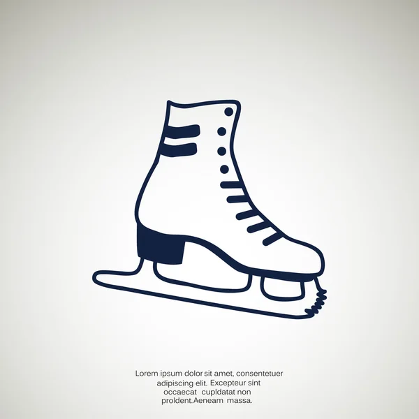 Skate zapato web icono — Vector de stock