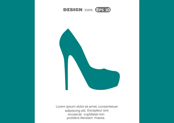 Ikony WWW kobiece buty — Wektor stockowy