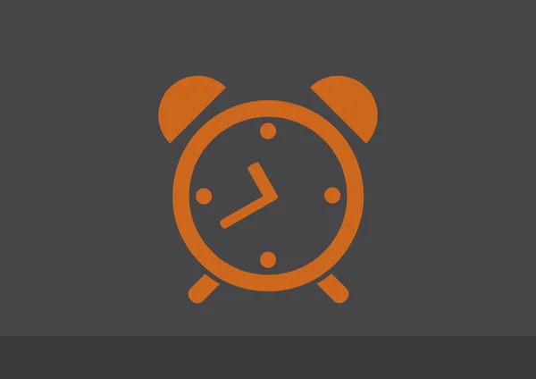 Simple alarm clock icon — Stock Vector