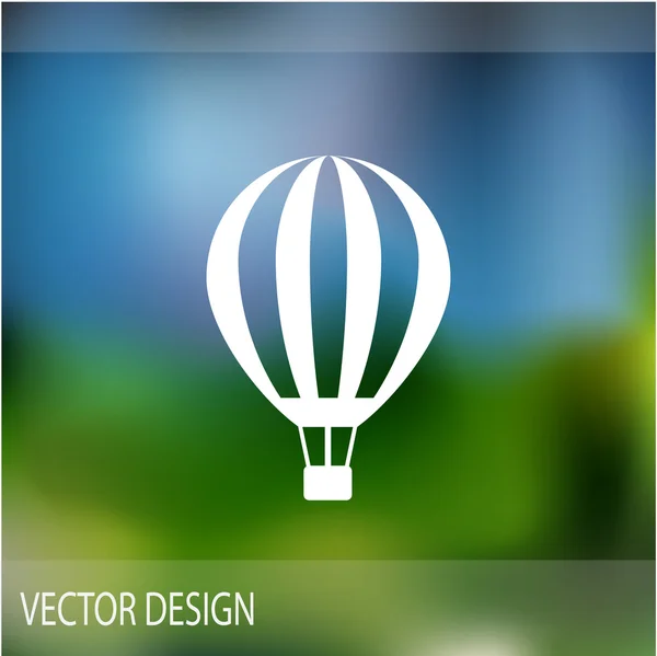 Globo aerostato icono web — Vector de stock