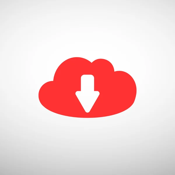 Cloud file upload symbol — Stock Vector