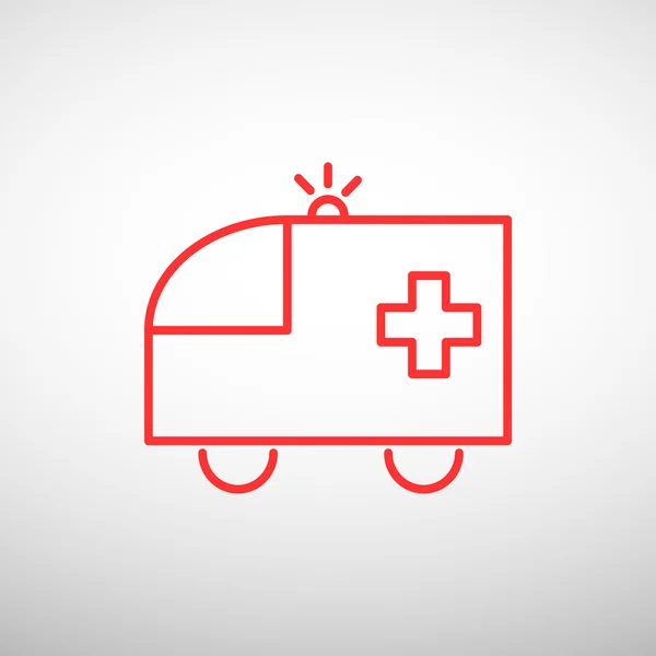 Ambulance car web icon — Stock Vector