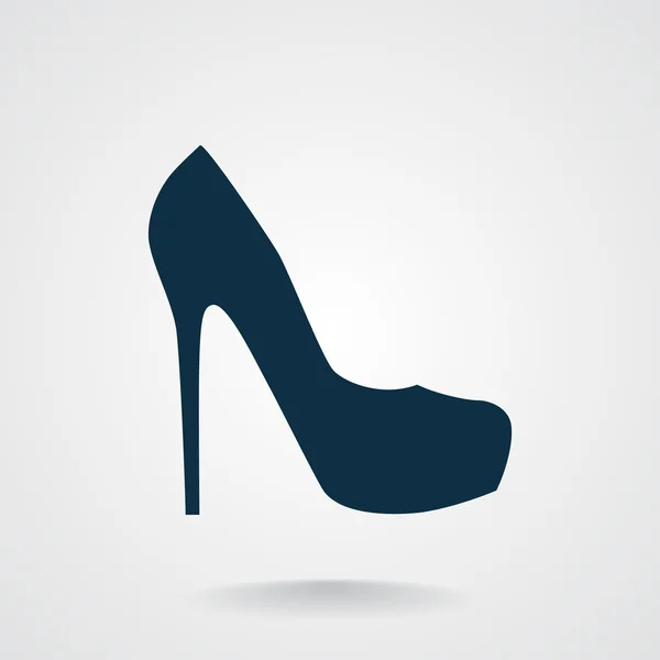Zapato femenino icono web — Vector de stock