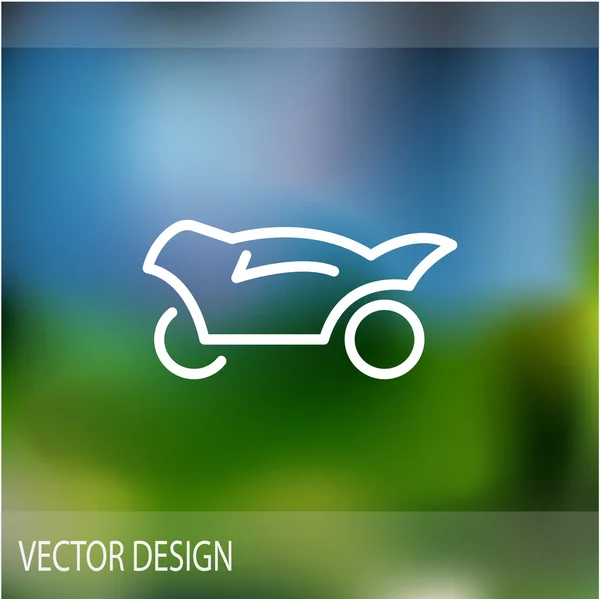 Simple moto icono web — Vector de stock