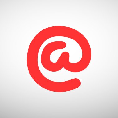 Geniş e-posta işareti web simgesi