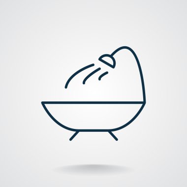 Basit banyo web simgesi