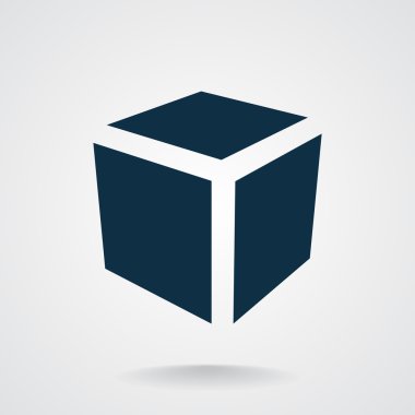 Basit küp web simgesi