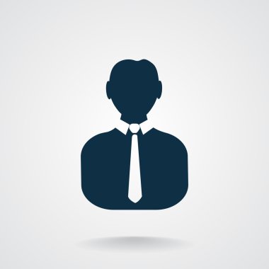 İşadamı siluet web simgesi