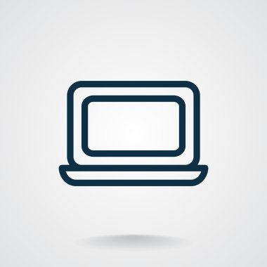 Basit dizüstü web simgesi