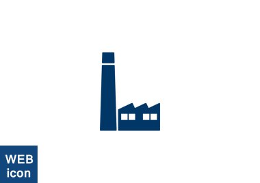 Fabrika binaları web simgesi