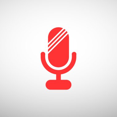 Basit mikrofon web simgesi