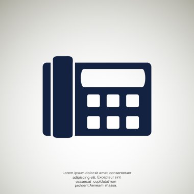 Faks telefon web simgesi