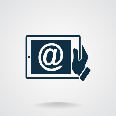 Dijital tablet basit web simgesi