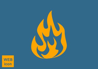Yangın alevleri web simgesi