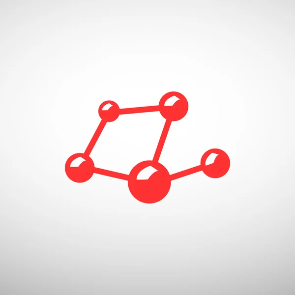 Ícone de web composto molecular —  Vetores de Stock