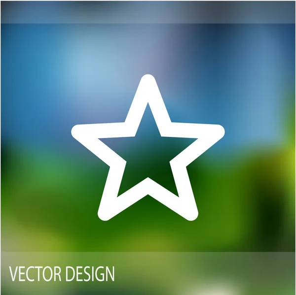 Simple star web icon — Stock Vector