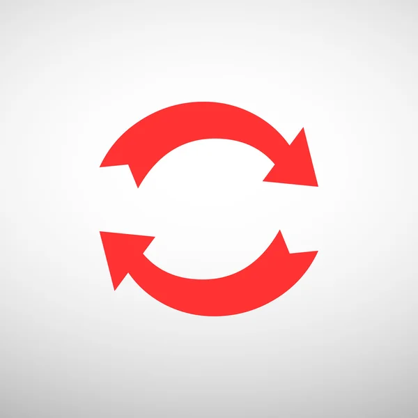Cercle avec les flèches icône web — Image vectorielle