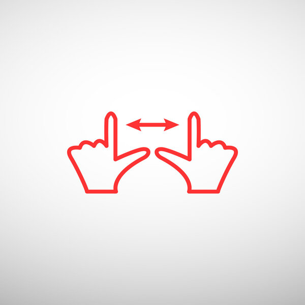 Touch screen web icon