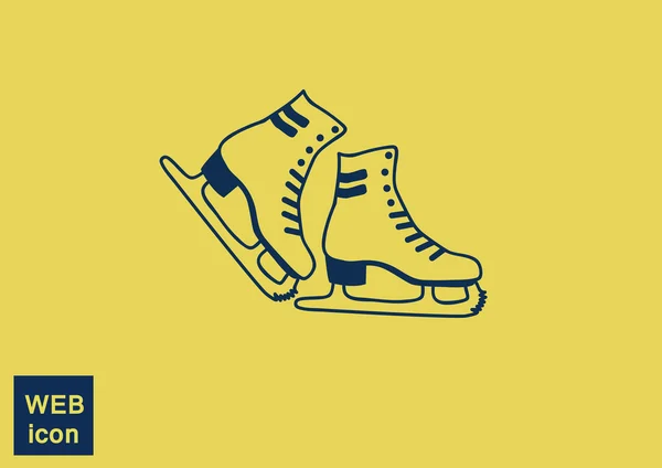 Icône web Skates — Image vectorielle