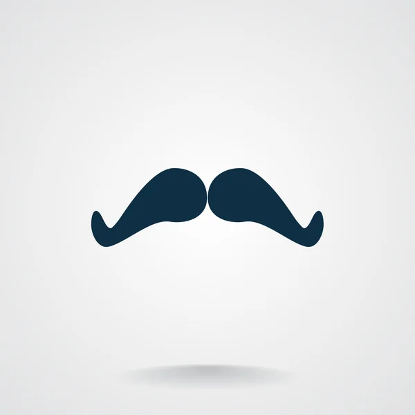 Icône web moustache rétro — Image vectorielle