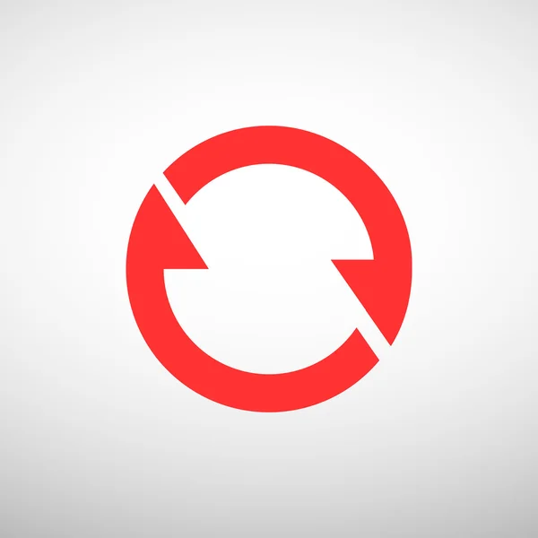Cerchio con le frecce icona web — Vettoriale Stock