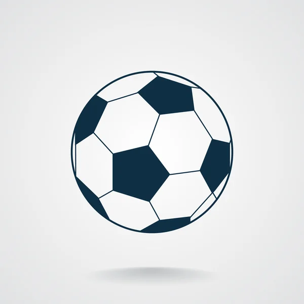 Icône web ballon de football — Image vectorielle