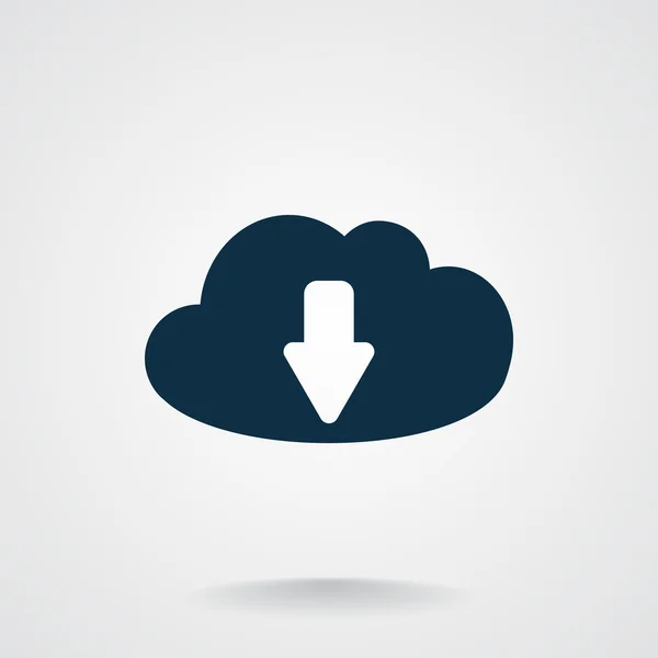 Simbol upload berkas awan - Stok Vektor