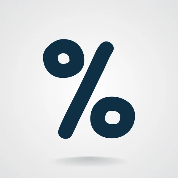Simple percent symbol icon — Stock Vector