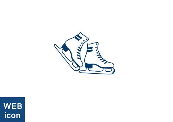 Patines icono web — Vector de stock