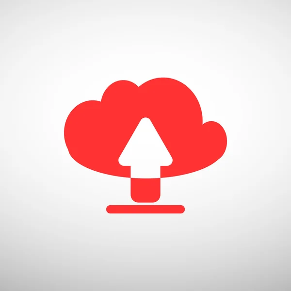 Cloud bestand upload symbool — Stockvector