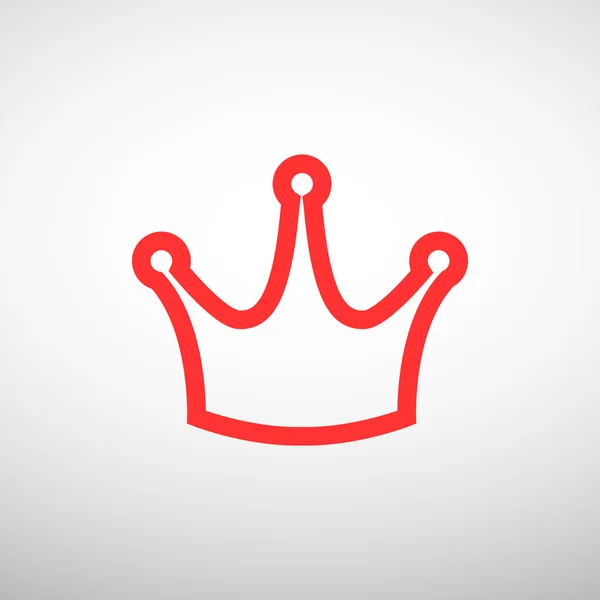 Crown icon, vip concept, outline vector illustration — Stock Vector