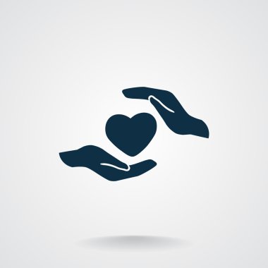 Eller basit simgesi kalp