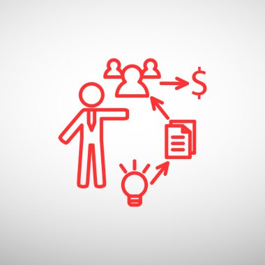 İş basit web simgeler kümesi