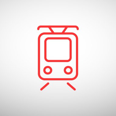 Basit tramvay web simgesi
