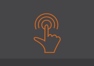 Dokunmatik ekran web simgesi