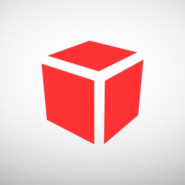 Basit küp web simgesi