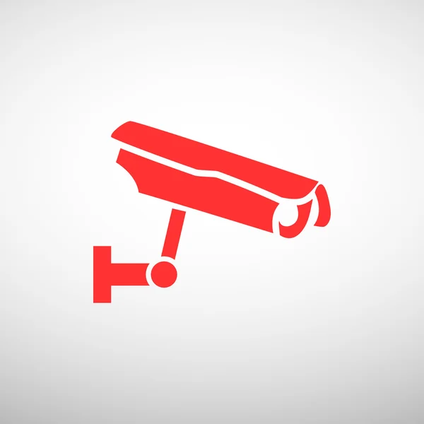 Caméra de surveillance icône simple — Image vectorielle