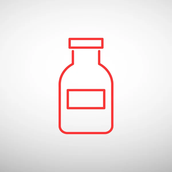 Icône web bouteille médecine — Image vectorielle