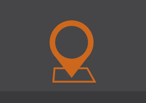 Map pointer web icon — Stock Vector
