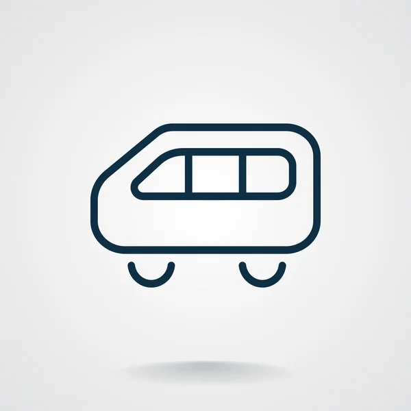 Eenvoudige bus web pictogram — Stockvector