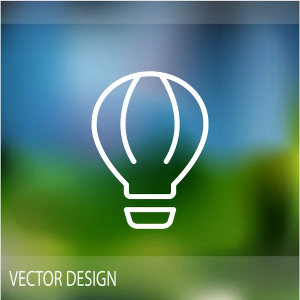 Globo aerostato icono web — Vector de stock