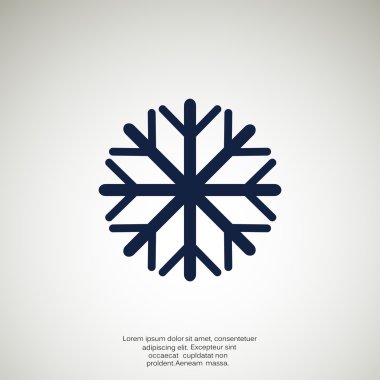 Kar tanesi basit web simgesi