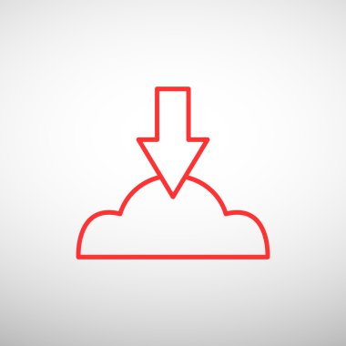 Bulut dosya karşıya yükleme simgesi