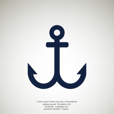 Basit çapa web simgesi