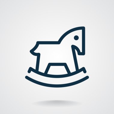 Çocuk oyuncak at web simgesi