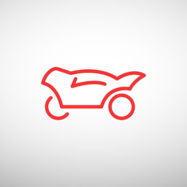 Basit motosiklet web simgesi