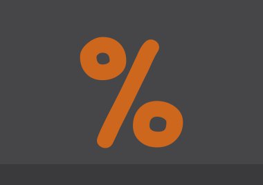 Basit yüzde simgesi simgesi